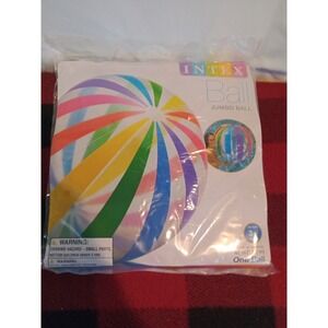 Vintage 42"INTEX Inflatable BEACH BALL Matte Vinyl THE WET SET 2013 New Sealed